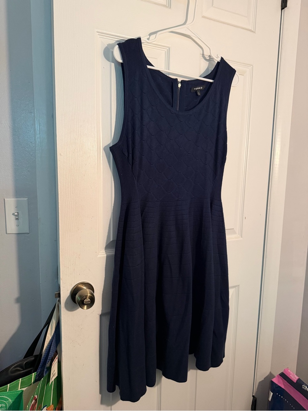 Torrid 2 Navy Sleeveless Fit-and-Flare sweater Dress
